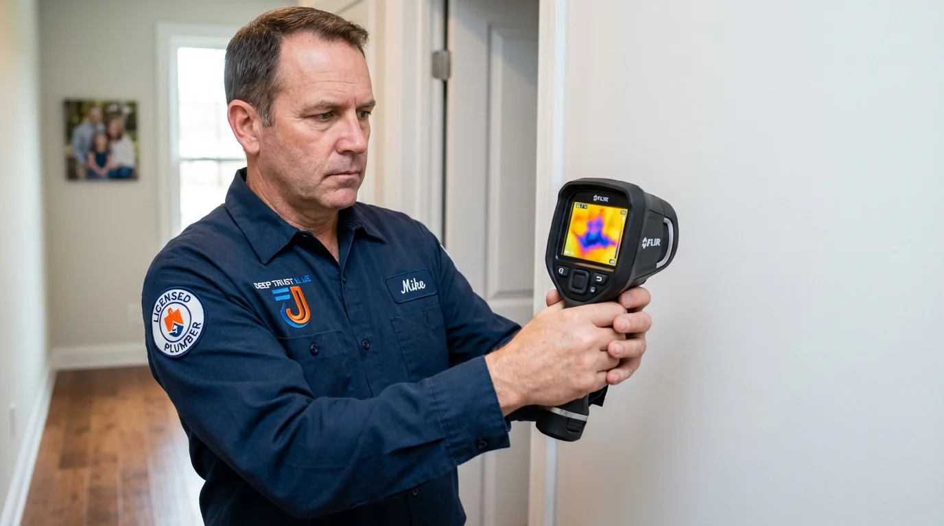 Thermal imaging leak detection by Johns Plumbing LLC in Edinburg